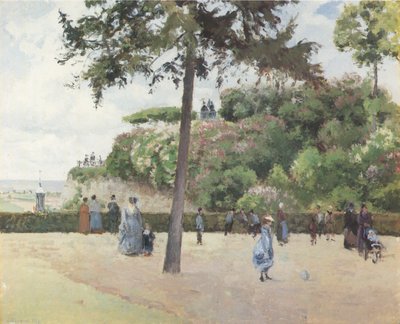 The Town Garden, Pontoise by Camille Jacob Pissarro